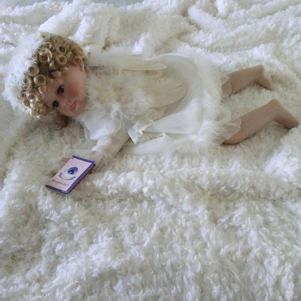 Goldenvale Collection Porcelain Angel Wing Doll very rare